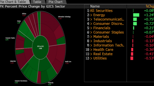 SPX pie chart