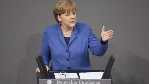 Merkel talk in bundestag