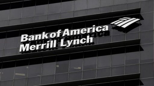 Bank of America ML Logo on building