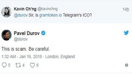 Gramtoken.io is fake