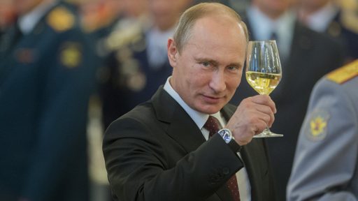 Putin cheers for pobedy