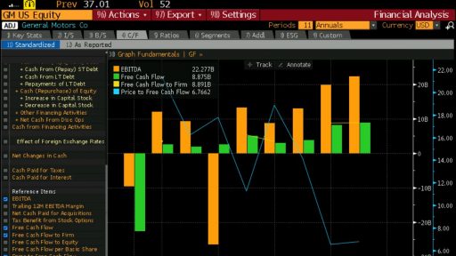 General Motors GM financial analisys