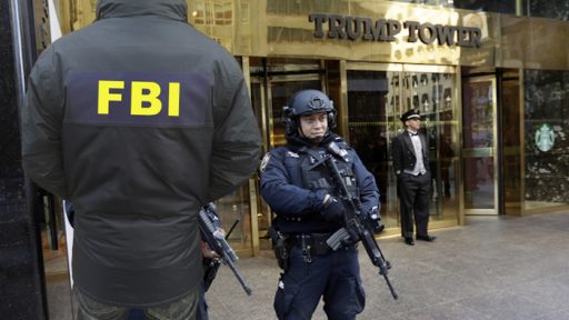 FBI a front of Trump Tower