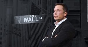 Elon Musk on wall Street