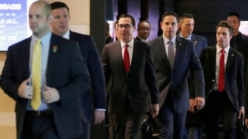 Steven Mnuchin team in China meeting