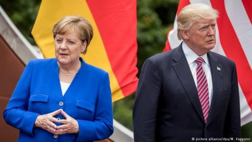 Donald Trump and Angela Merkel