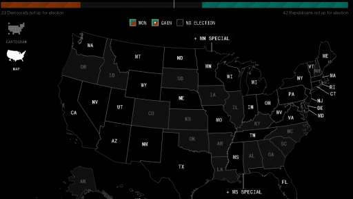 US midterm election map